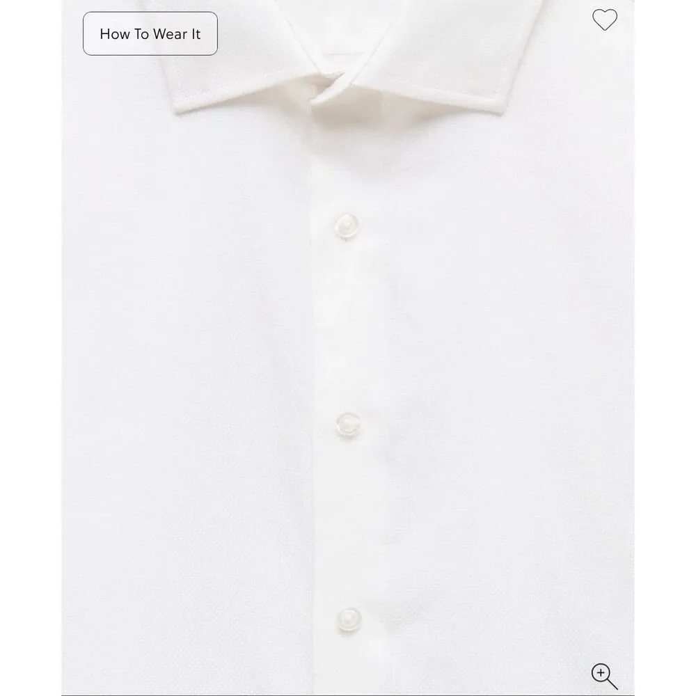 J. Crew Slim-fit Ludlow Premium fine cotton dress shirt in dobby White NWT size